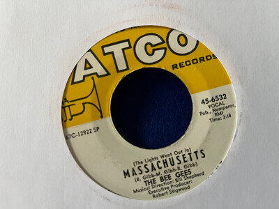 The Bee Gees - Massachusetts - Atco 6532 - 1967 - USA Pressing - Vinyl Excellent