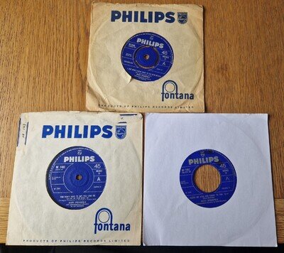3x Dusty Springfield 1960s 7" singles vinyl UK Philips