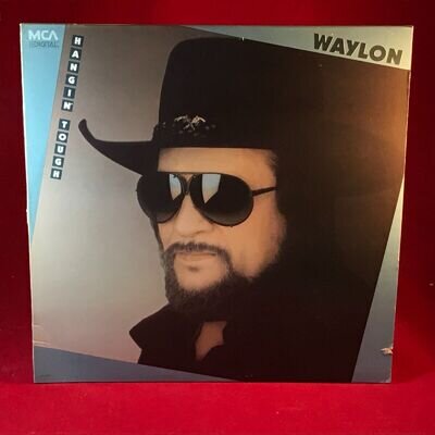 WAYLON JENNINGS Hangin' Tough 1987 USA vinyl LP original Baker Street Chevy Van