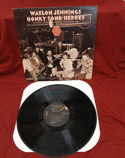 Waylon Jennings - Honky Tonk Heroes - APL1-0240 LP OG 1973 Dynaflex RCA VG+/VG+