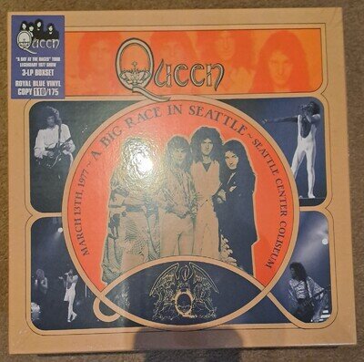 QUEEN - 3xLP BOX SET A Big Race in Seattle (Splatter Coloured Vinyls)