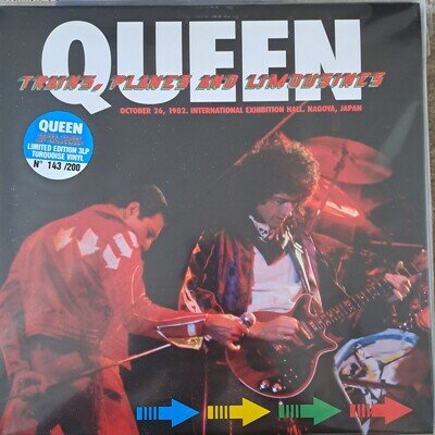 Queen Limited Edition Triple Green Acid Vinyl LP TRAINS, PLANES AND LIMOUSINES