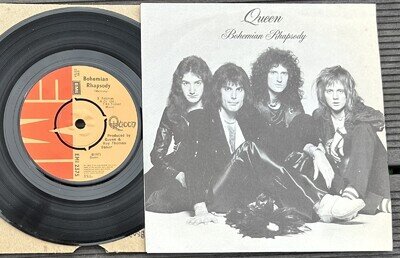 QUEEN:"BOHEMIAN RHAPSODY".1975 EMI+LIMITED EDITION PICTURE COVER.NICE EXAMPLE!