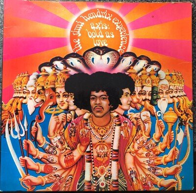 Jimi Hendrix Axis Bold As Love 1967 Uk Track Vinyl Lp 612 003 Mono with insert