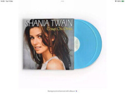 SEALED-SHANIA TWAIN-2 LP OPAQUE BLUE VINYL-COME ON OVER-DIAMOND EDITION-M/UNPL