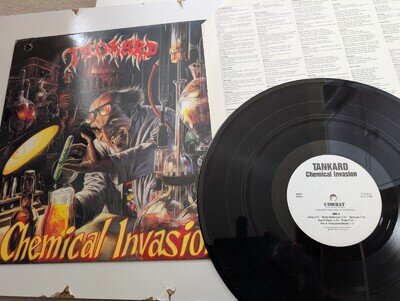 TANKARD-CHEMICAL INVASION,1987 LP+iINNER , USA COMBAT/SODOM/DESTRUCTION