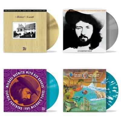 4 x Vinyl Bundle: Michael Nesmith - 7A Records albums (New & Sealed) The Monkees