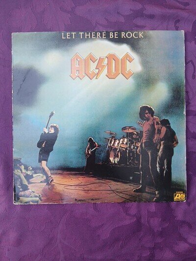 AC/DC Let There Be Rock K50366 Vinyl LP 1977 Atlantic Records EXCELLENT Vinyl