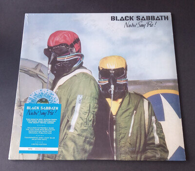 BLACK SABBATH LP NEVER SAY DIE! BLUE SPLATTER VINYL - NEW & SEALED