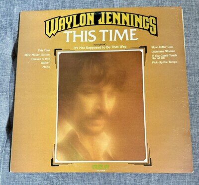 WAYLON JENNINGS THIS TIME APL1-0539 1974