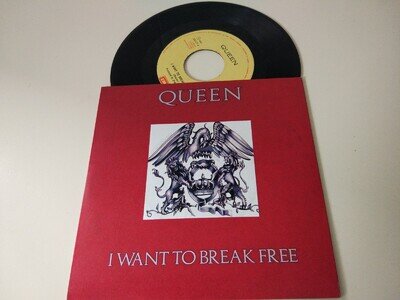 QUEEN *I WANT TO BREAK FREE* 7'' 1984 PORTUGUESE EDITION EXC