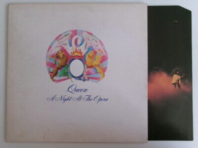 QUEEN A NIGHT AT THE OPERA EMI EMTC 103 FEDDIE MERCURY BRIAN MAY HARD ROCK INNER