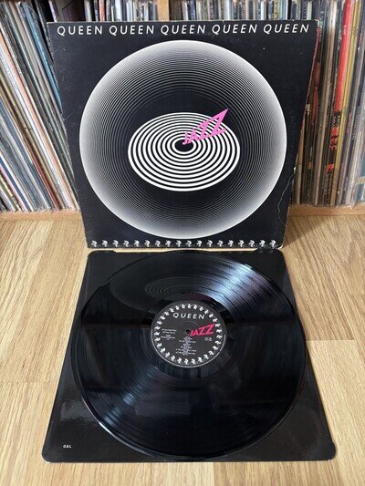 QUEEN ~ Jazz ~ 1978 UK LP ~ v/1st press 1U/1U G/Fold, w/round corner inner ~ EX