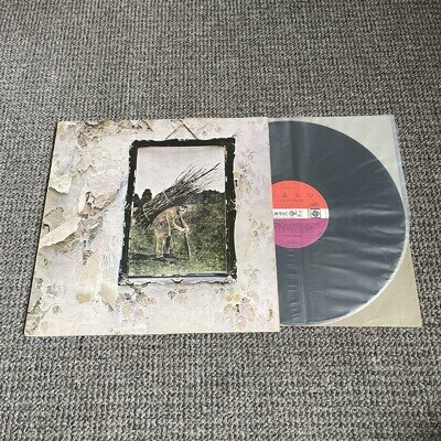 Led Zeppelin – Untitled / IV / 4 Vinyl Record 1ST UK Press PLUM 1971 Ver 5 "TOP"