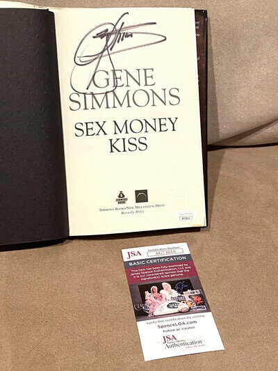Gene Simmons signed Sex Money KISS Book Auto Autographed JSA #AG74010