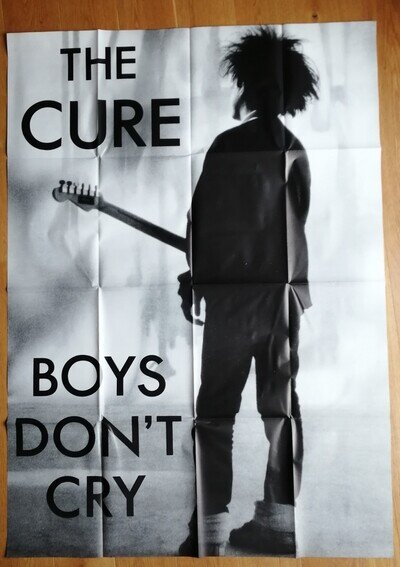 THE CURE boys don't cry vintage huge poster 63"x44.50" inch
