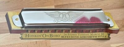 Aerosmith Honkin’ On Bobo Promotional Harmonica Shaped Poster (2004)