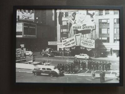 A3 Framed Black frame authorised reproduction POSTER FRANK SINATRA IN PERSON
