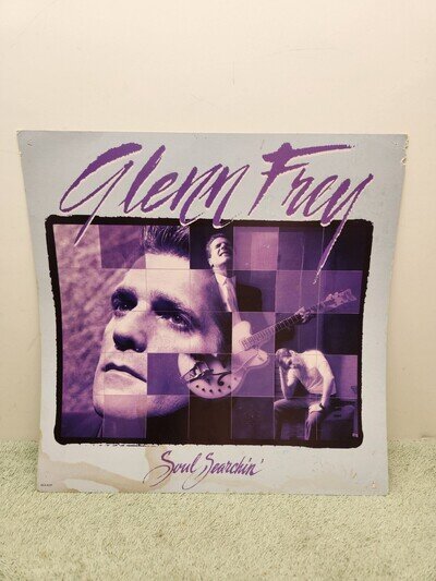 Vintage Original Glenn Frey: Soul Searchin’ Promo Flat Poster - 12x12