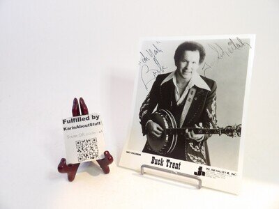 Buck Trent Signed 8x10 B&W Photo MCA Records Wagonmaster Country Music Autograph