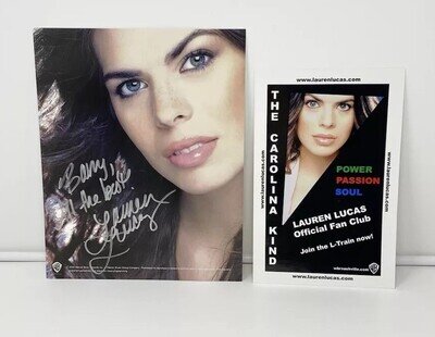 Vintage 2005 Lauren Lucas Country Music Artist Fan Memorabilia Signed Autograph