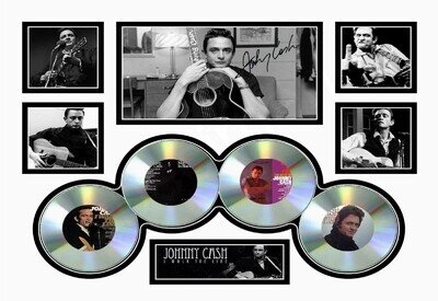 Johnny Cash A3 Poster Signed Limited Edition Memorabilia Print Gift Autograph