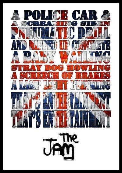 The Jam Paul Weller A3 Print Home Decor Poster Wall Art.