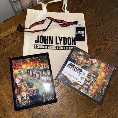 Could be wrong, I could be Right - John Lydon - Gig VIP Goodies Autograph, Bag +