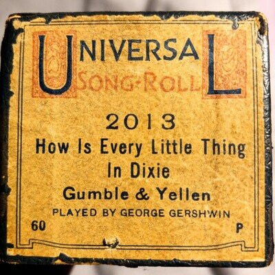 Original "Thing In Dixie" played by George Gershwin with upbeat arrangement