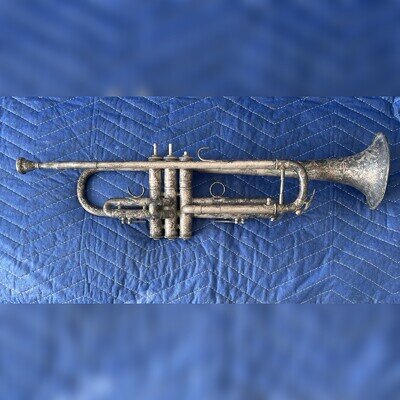 Vtg Conn 2b Trumpet For Parts Or Repair