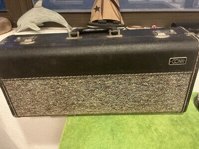 Vintage Antique Conn Trumpet Case Brass