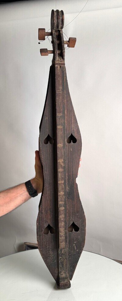 West Virginia Dulcimer, Original, 1890s-1920, Grain Painted, Untouched Condition