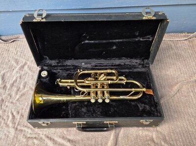Vintage Bach Mercedes II Cornet w/ Case - Plays Well