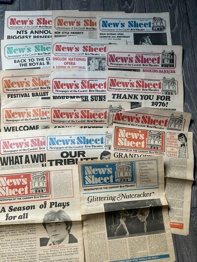 New's Sheet - Newspaper of the Cardiff New Theatre - 1970s