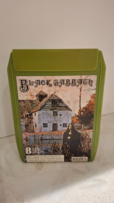 BLACK SABBATH .. DEBUT ALBUM .. SUPER RARE !! 8 TRACK CARTRIDGE 8 TRACK TAPE