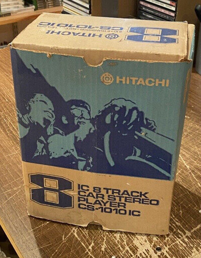 HITACHI 8-TRACK CAR STEREO CS-10101C (BRAND NEW IN BOX)