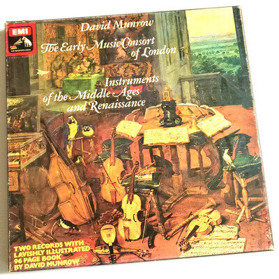 David Munrow Instruments Of The Middle Ages Renaissance 2LP EMI Box Set SLS 988