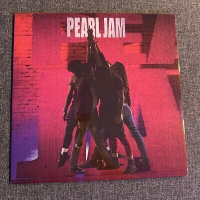 Pearl Jam Ten 12” Vinyl Album Very Good Black