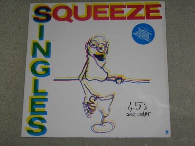 SQUEEZE SINGLES 45s and Under (1982) 12 Tracks Rare Vinyl LP A & M Records