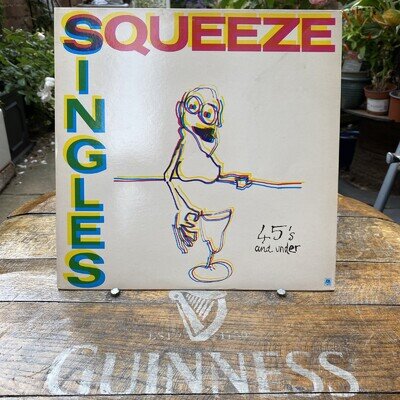 Squeeze ‎– Singles - 45's And Under ‎-LP 1983 in Excel con plus fan club flyer
