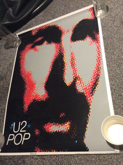 u2 poster pop cromalin proof incredibly rare original one off master copy