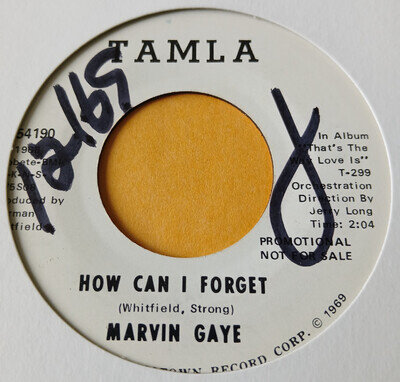 Marvin Gaye - How Can I Forget - Tamla White Promo - 60's Motown