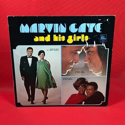 MARVIN GAYE And His Girls 1986 vinyl LP Mary Wells Tammi Terrell & Kim Weston