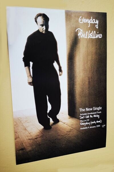PHIL COLLINS Everyday UK PROMO ONLY In-Store POSTER 1994 Original MINT-