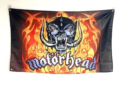 MOTORHEAD FIRE BAND 5X3FT FREE UK 48HR POST