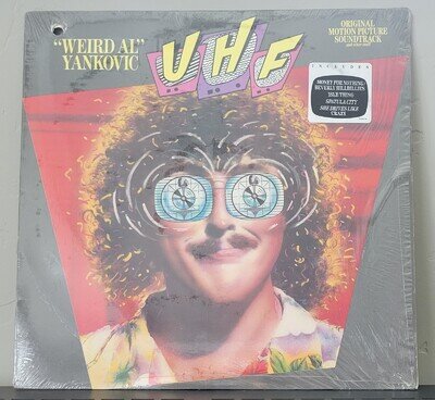 Weird Al Yankovic - UHF OST LP Vinyl Record IN SHRINK WRAP HIT STICKER RARE !!
