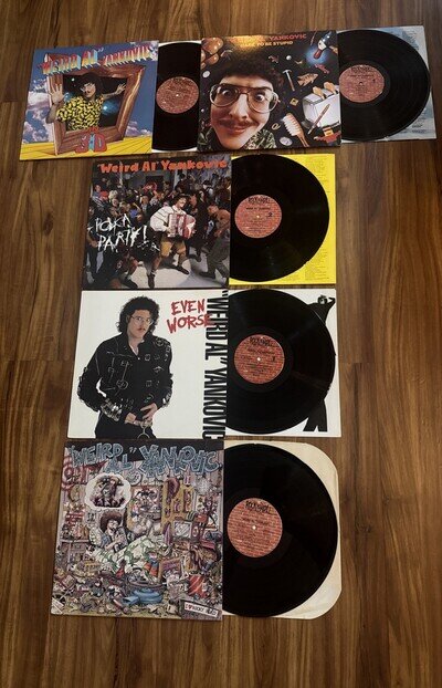 WEIRD AL YANKOVIC LP RECORD COLLECTION (5) ~ ROCK N ROLL RECORDS ~ Vinyl EX