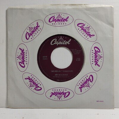 "Weird Al" Yankovic – My Bologna / School Cafeteria: 1979 1st press 7" 45RPM 755
