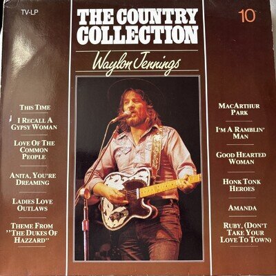 Waylon Jennings - The Country Collection Vinyl Album 1982 Arcade Excellent Cond
