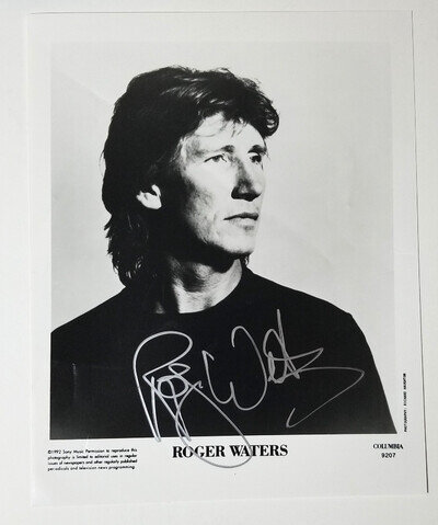 Roger Waters Pink Floyd REAL SIGNED Official 1992 Promo Photo JSA LOA Autograph